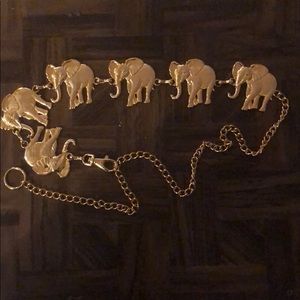 Gold Chain Elephant Belt